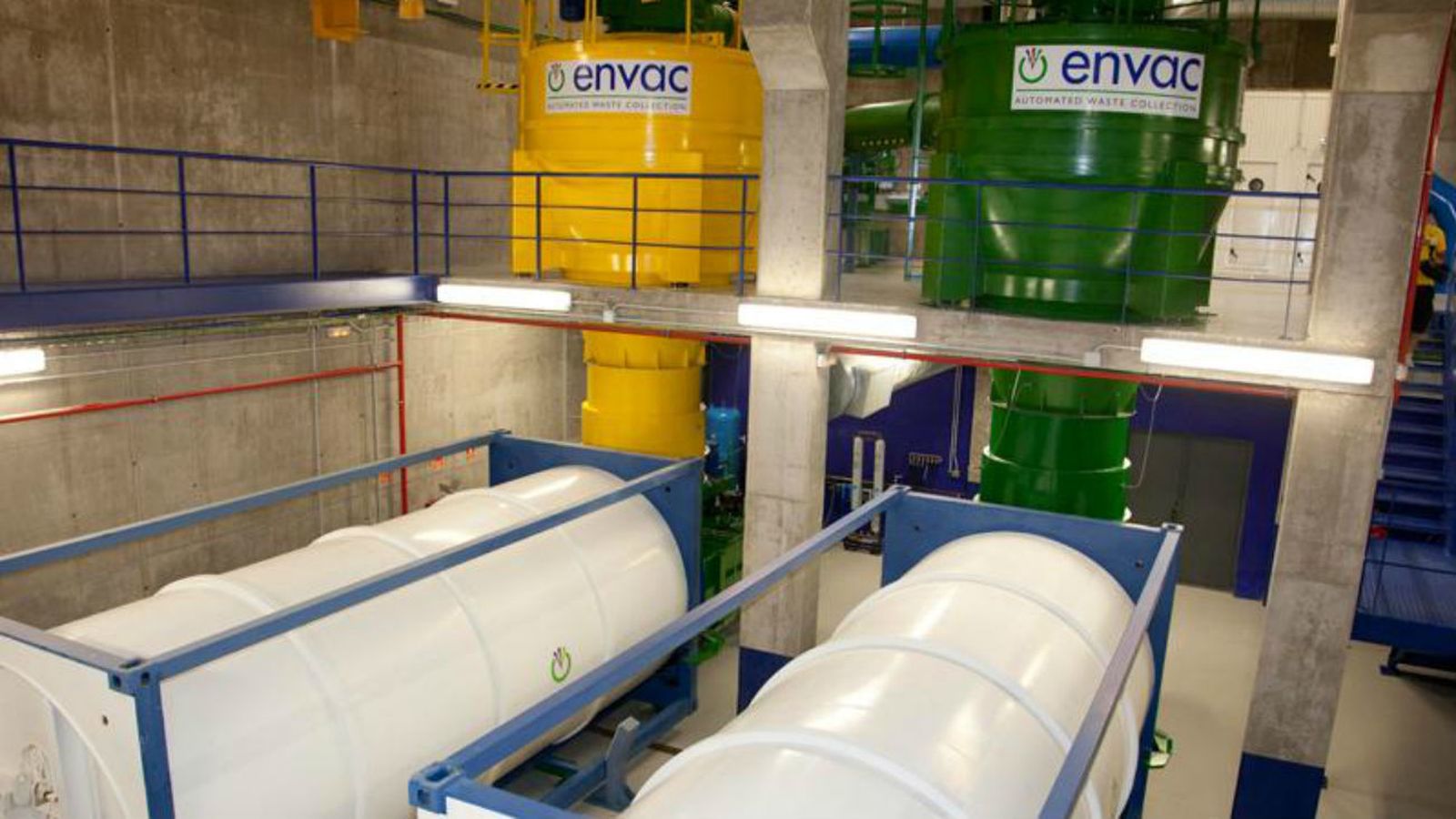 Instalaciones de la recogida neumática de basuras de Majadahonda