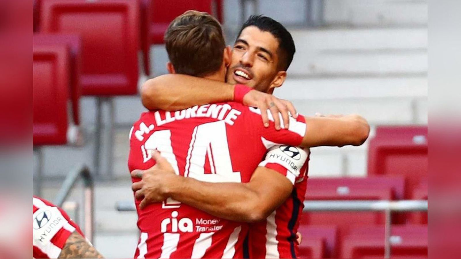 Marcos  Llorente y Luis Suárez