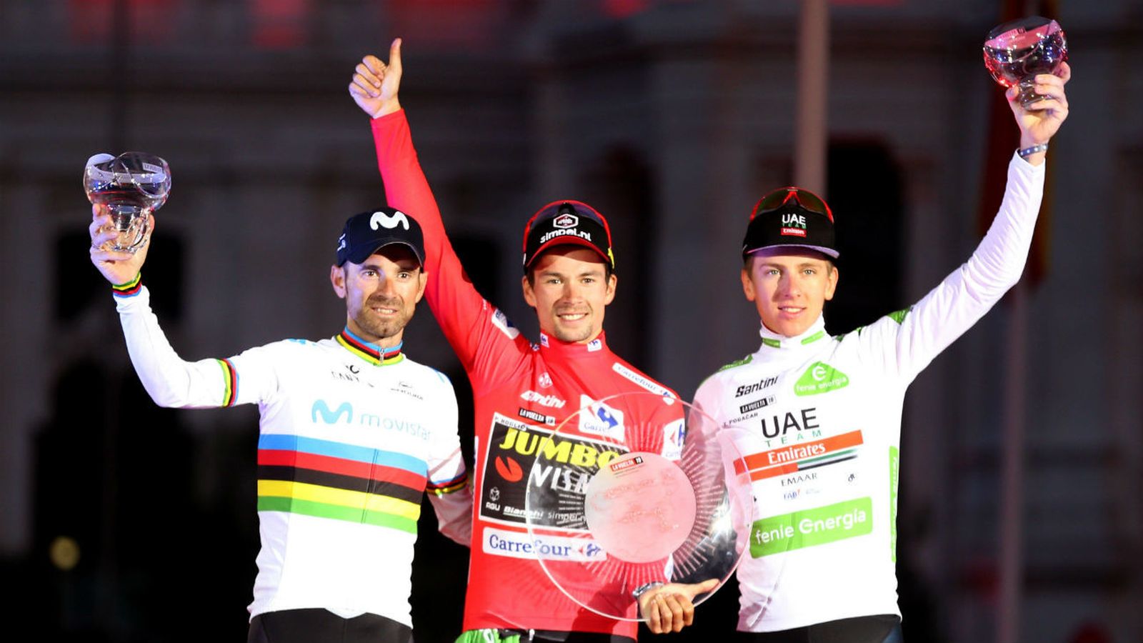 Podio de la Vuelta 2019