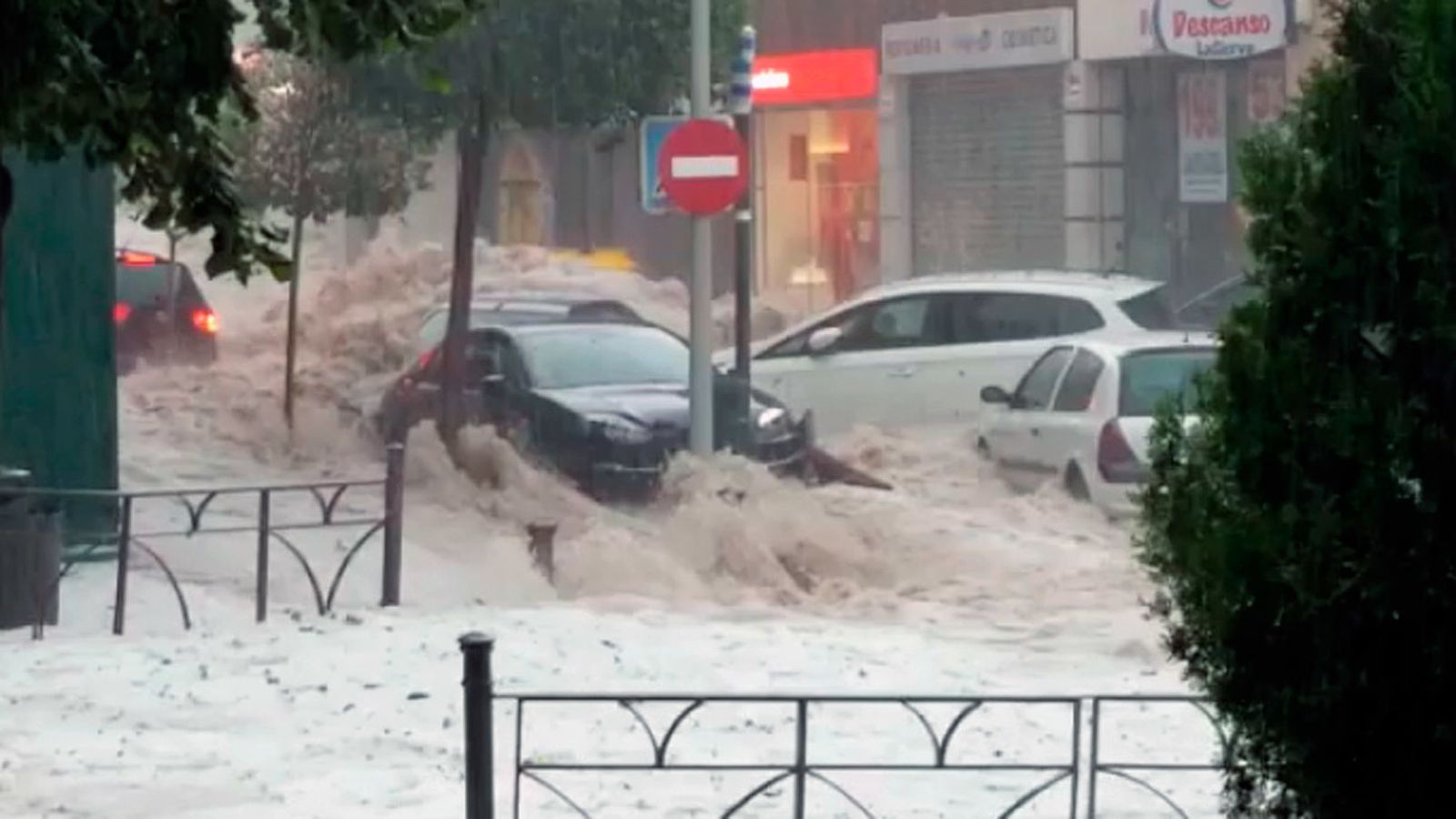 Tormenta en Madrid, en agosto
