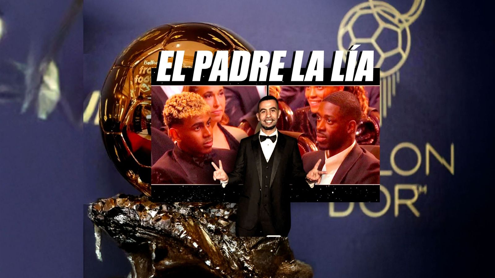 El padre de Lamine Yamal la lía en la gala del Balón de Oro