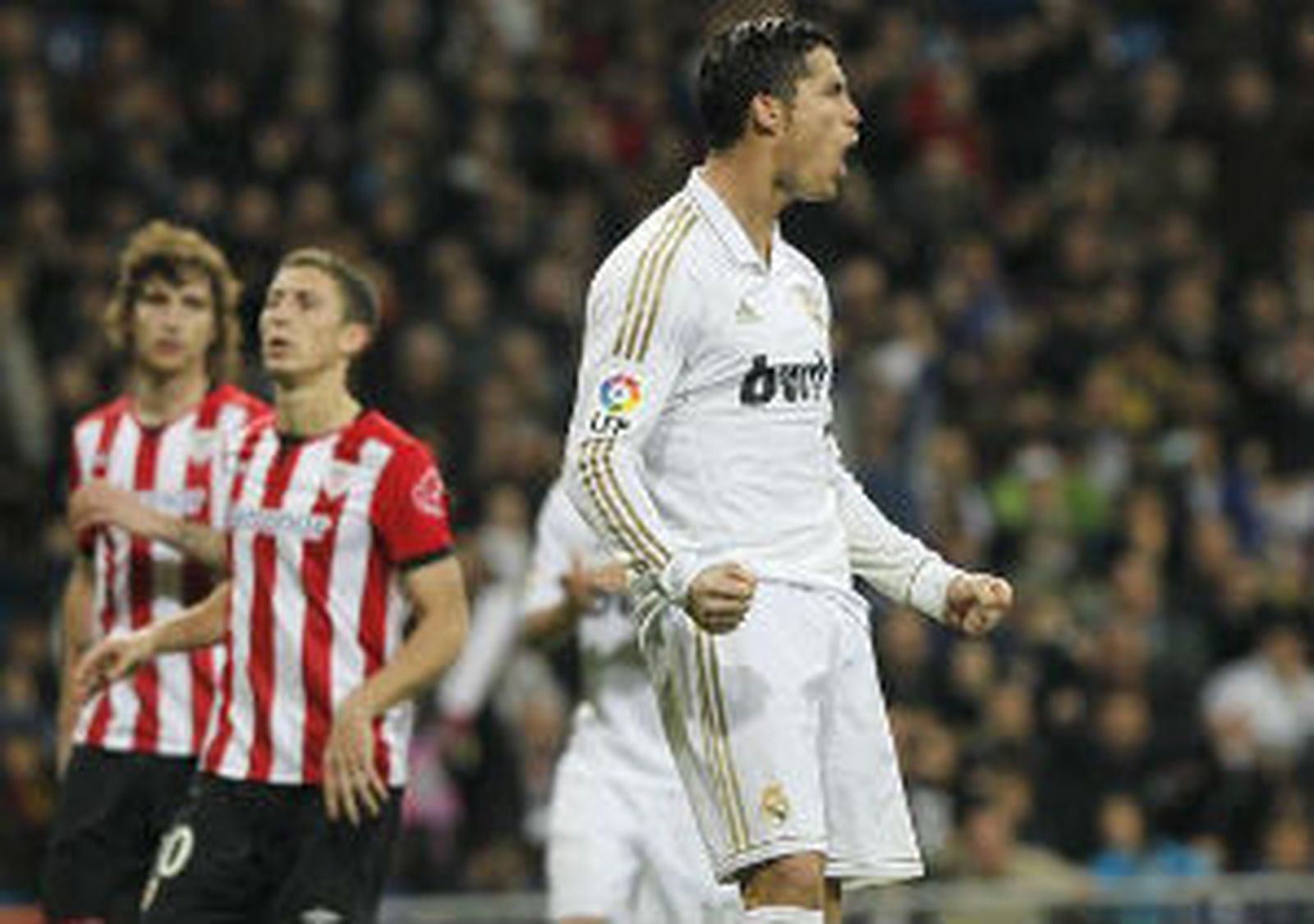 Cristiano Ronaldo marca ante el Ath. Bilbao