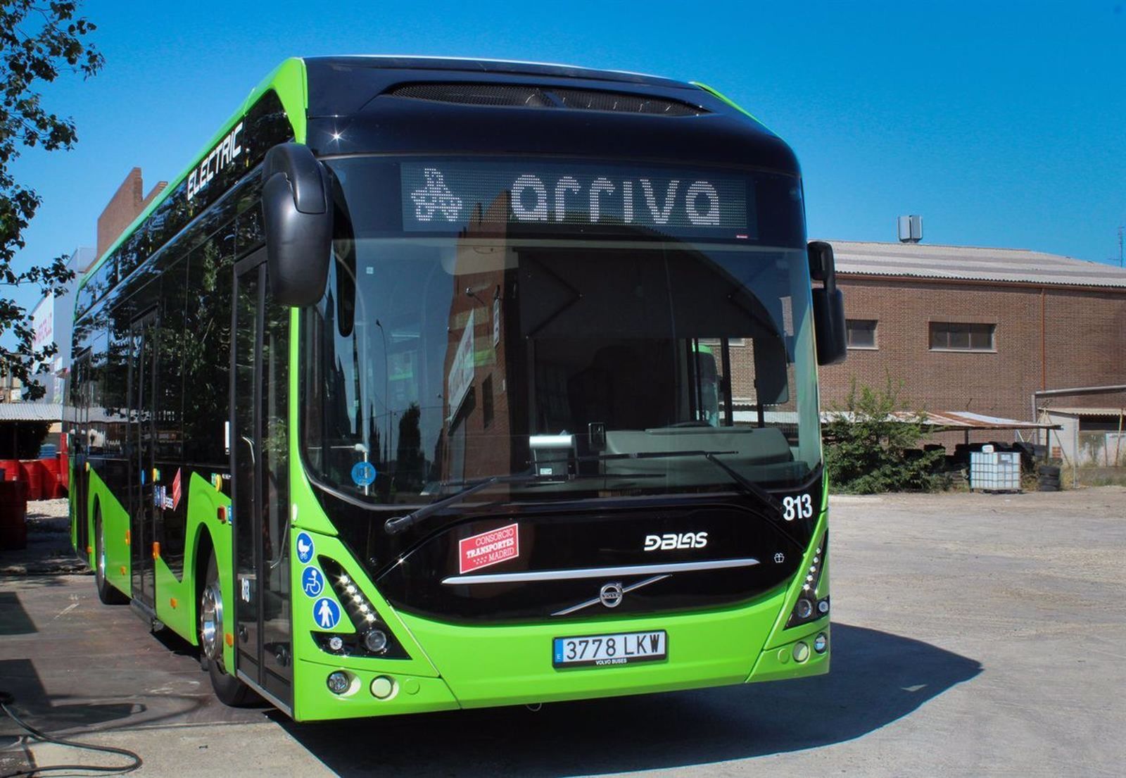 Autobús eléctrico de la operadora Arriva