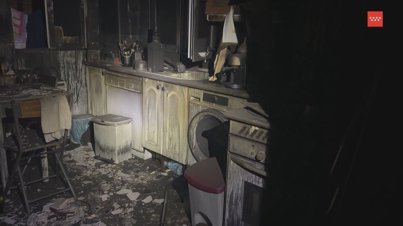 Incendio en un edificio de viviendas en Coslada