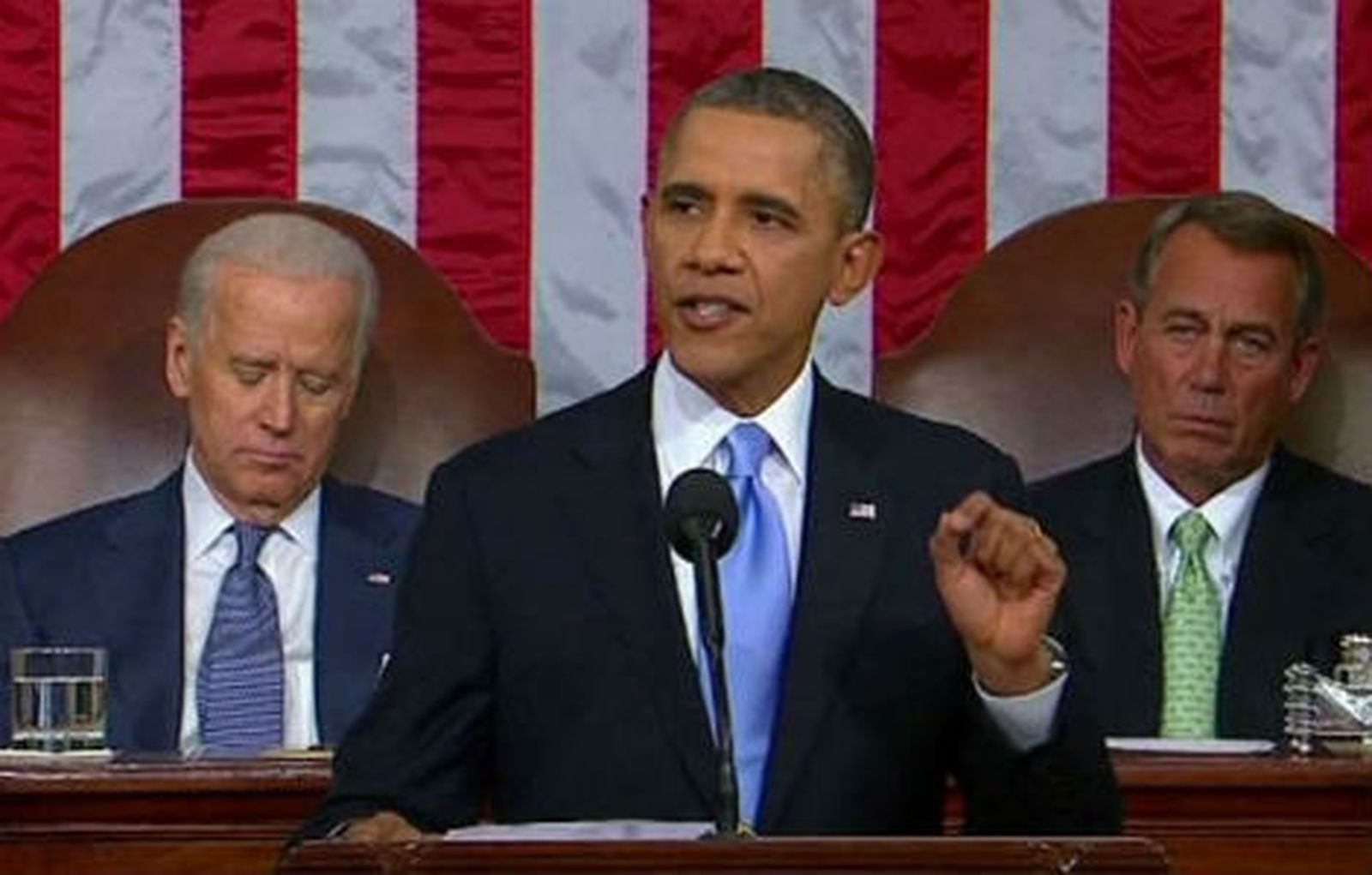 Obama en el discurso del estado de la Unión