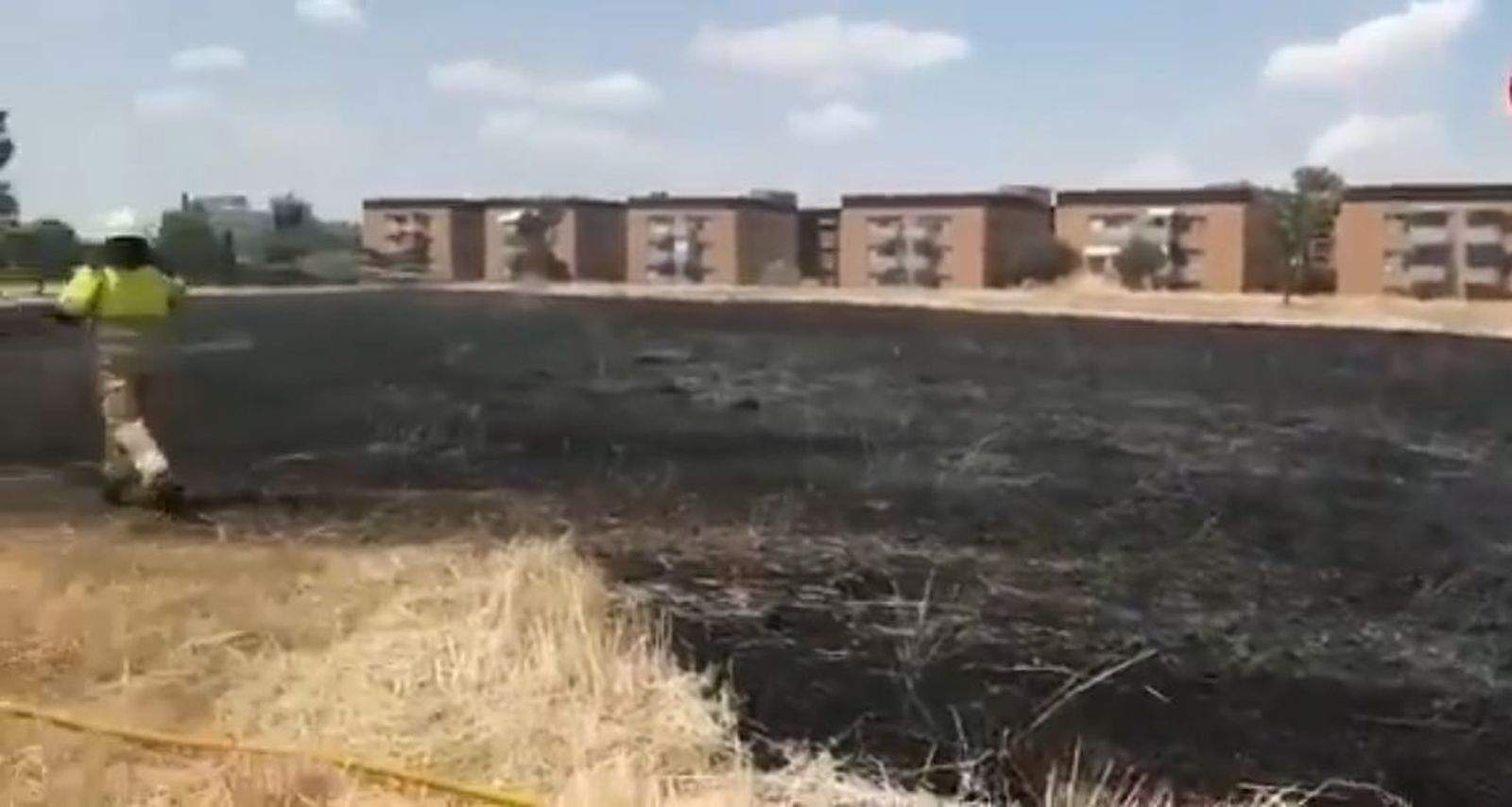 Incendio den el campus de la URJC
