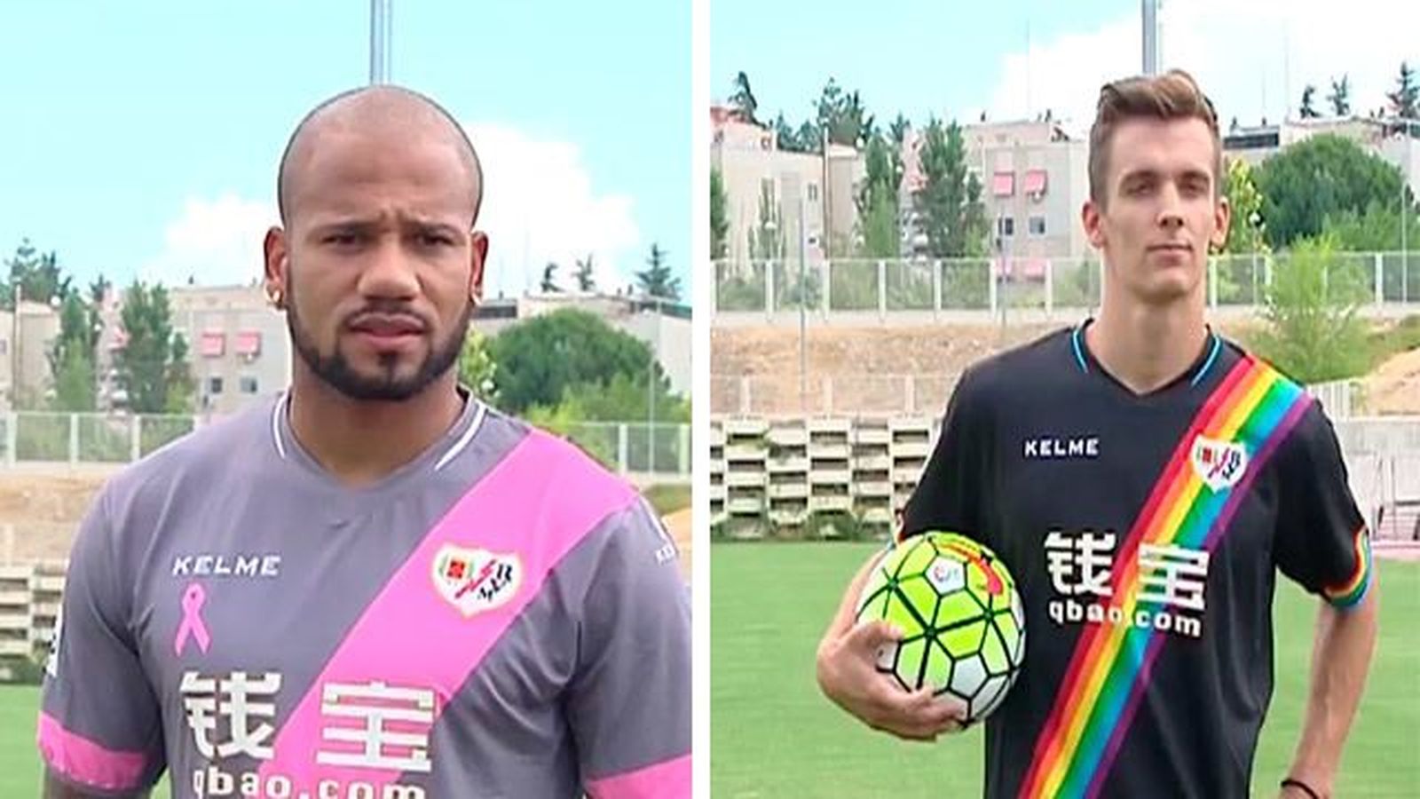 El Rayo Vallencano presenta a Bebé y Diego Llorente