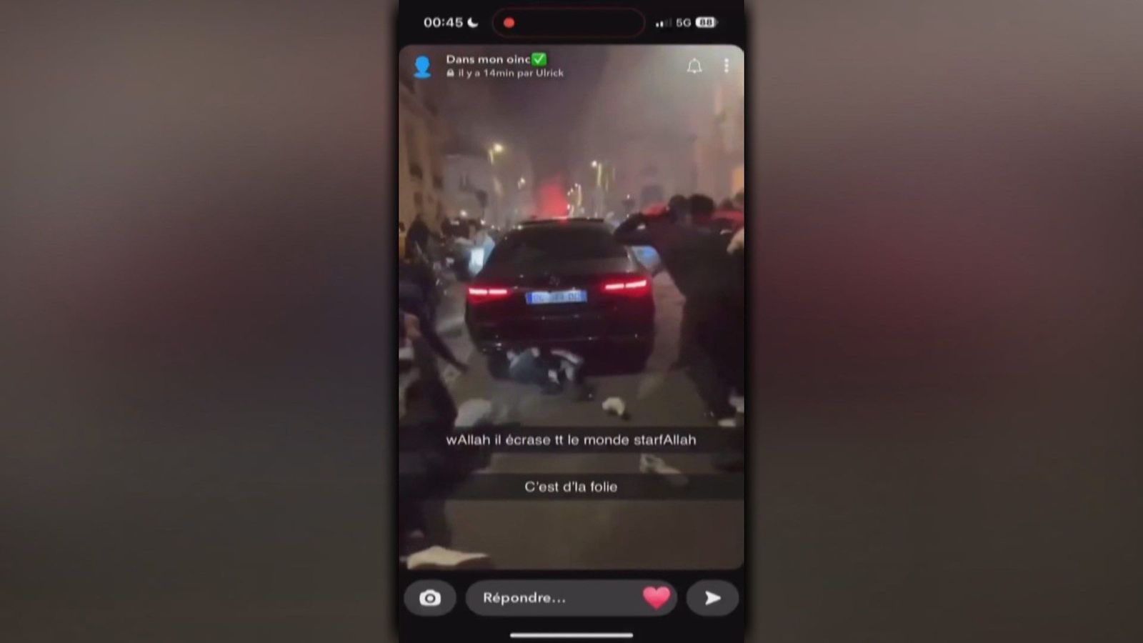 Atropello masivo a hinchas del PSG y disturbios tras el pase la final de la Champions