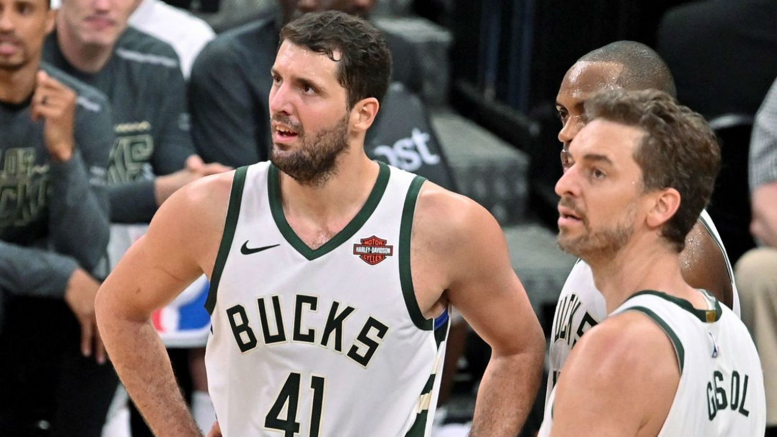 Mirotic y Pau Gasol