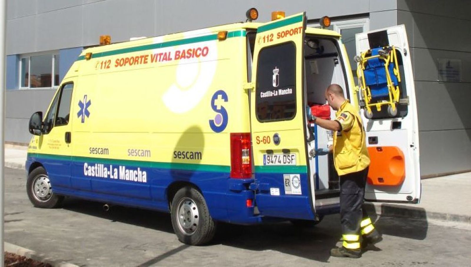 Ambulancia del 112 en Castilla-La Mancha