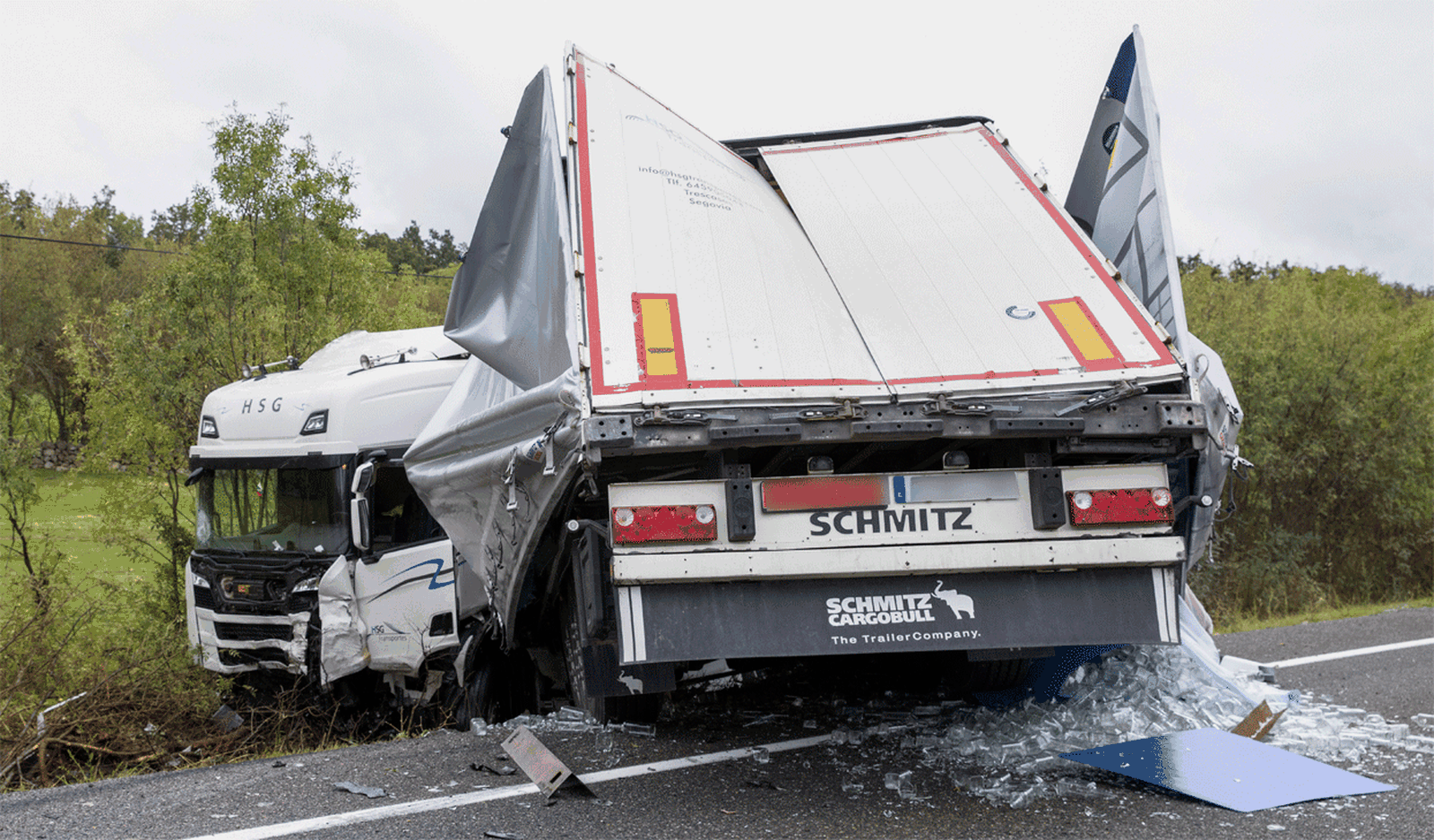 Cuatro muertos en un accidente de trafico en la N-110 a la altura de Ceguilla (Segovia)