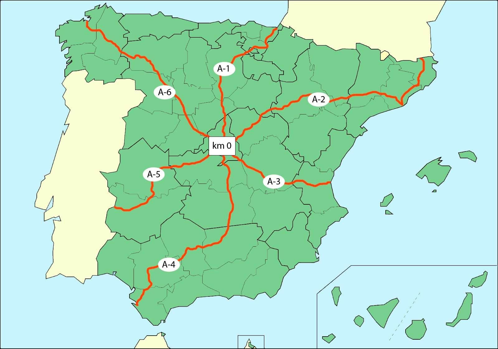 mapa-carreteras-radiales-españa
