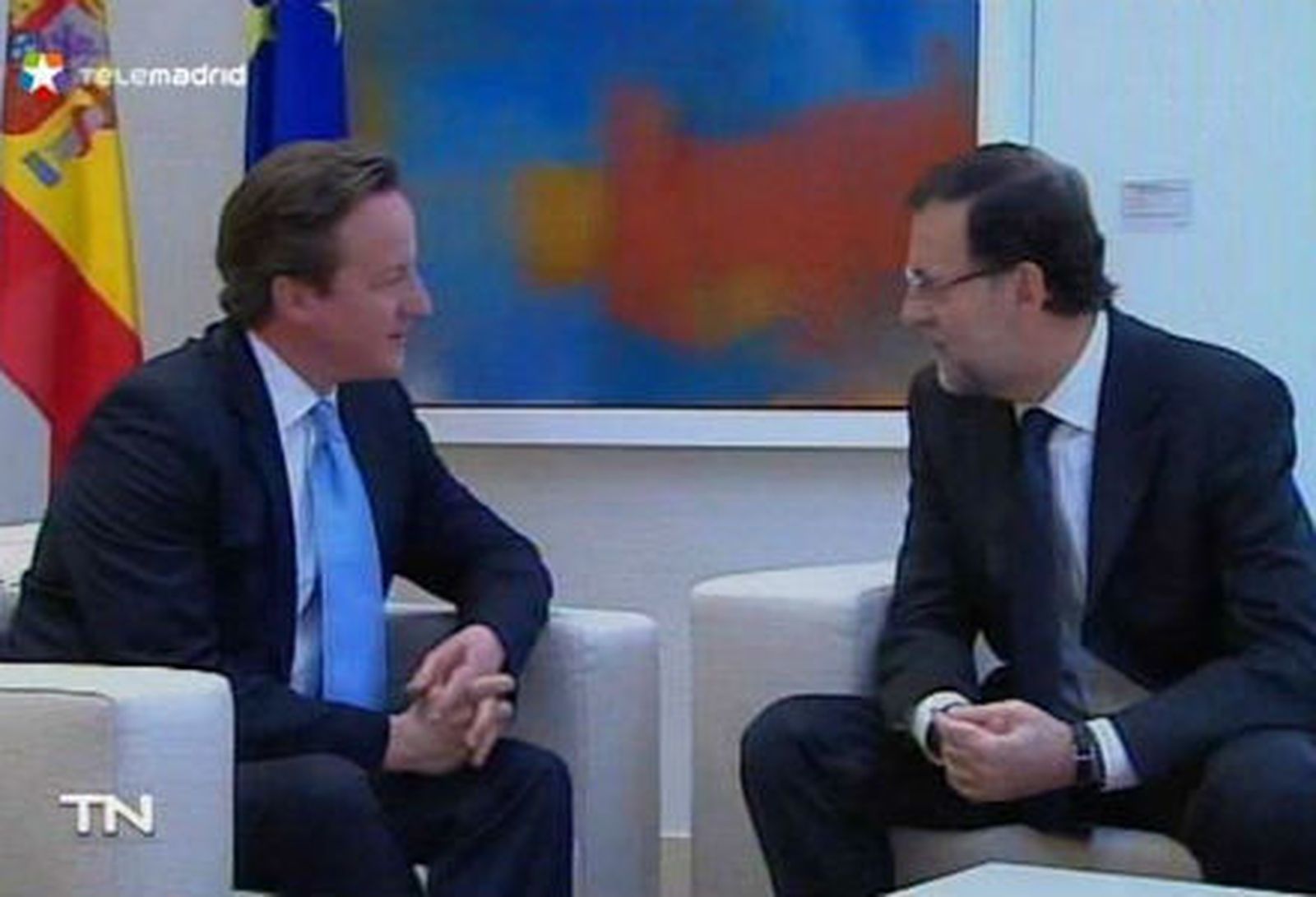 La economía,  eje del encuentro en Madrid entre Cameron y Rajoy