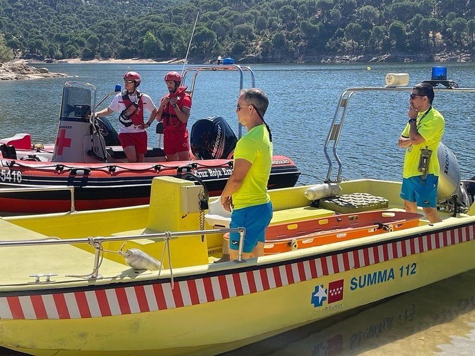 Dispositivo de vigilancia y auxilio em el Embalse de San Juan