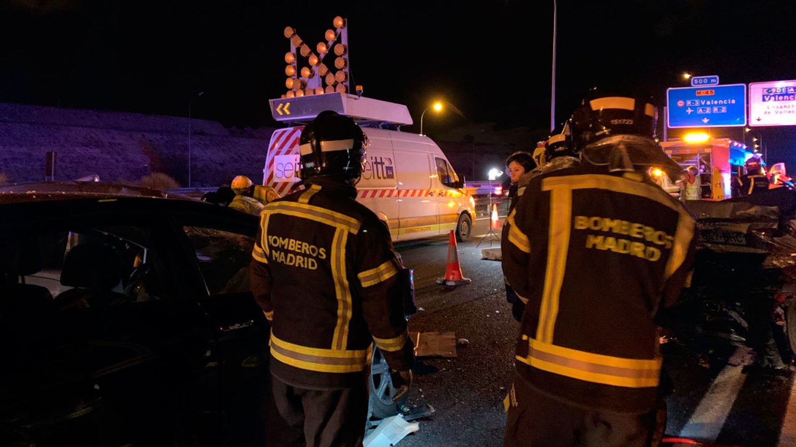 Accidente mortal en  la M-45