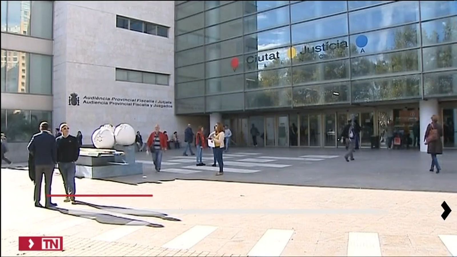 Suceso en los juzgados de Valencia