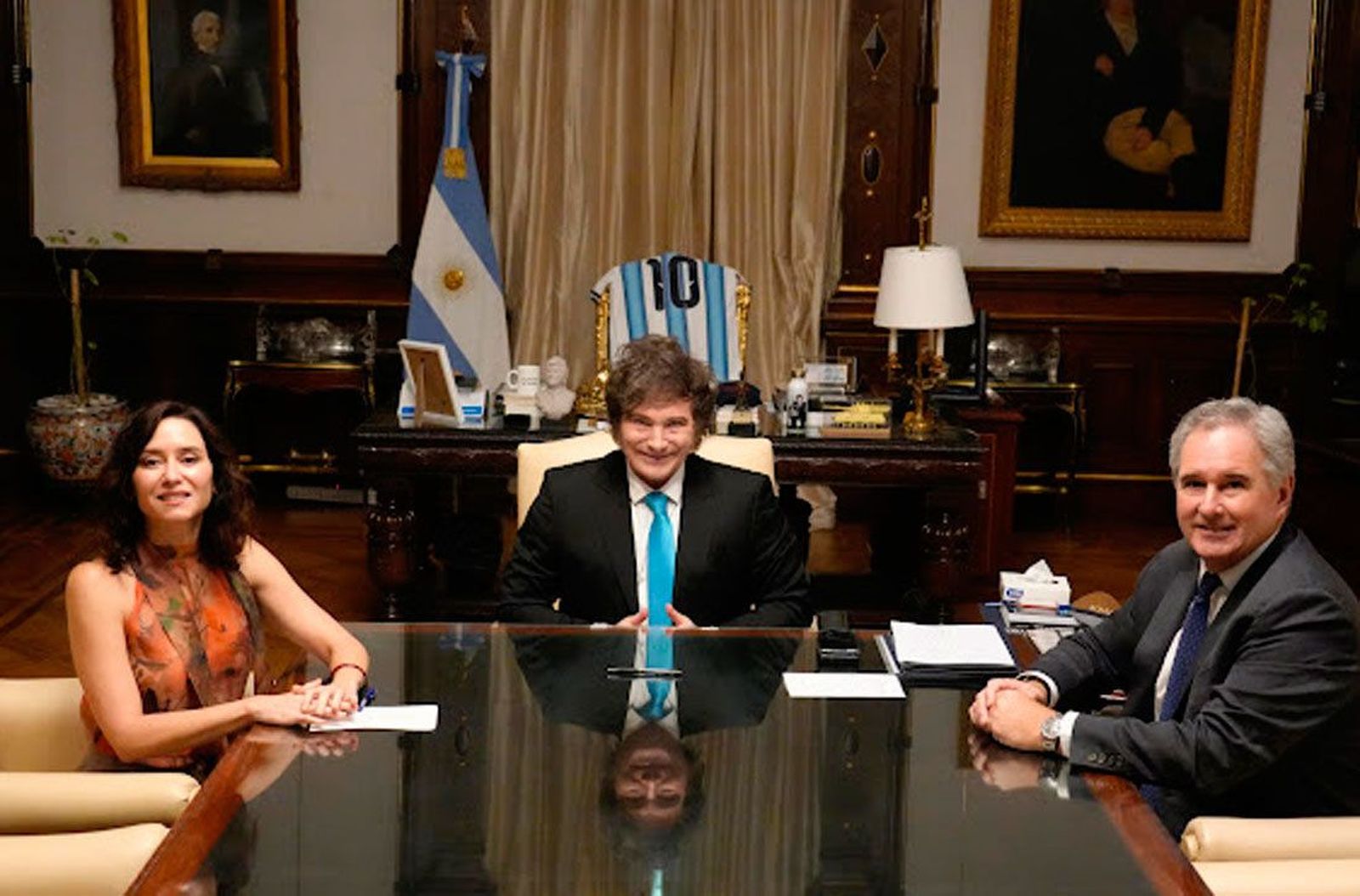 Ayuso y Milei abordan la actualidad internacional en una reunión "de carácter personal" en la Casa Rosada