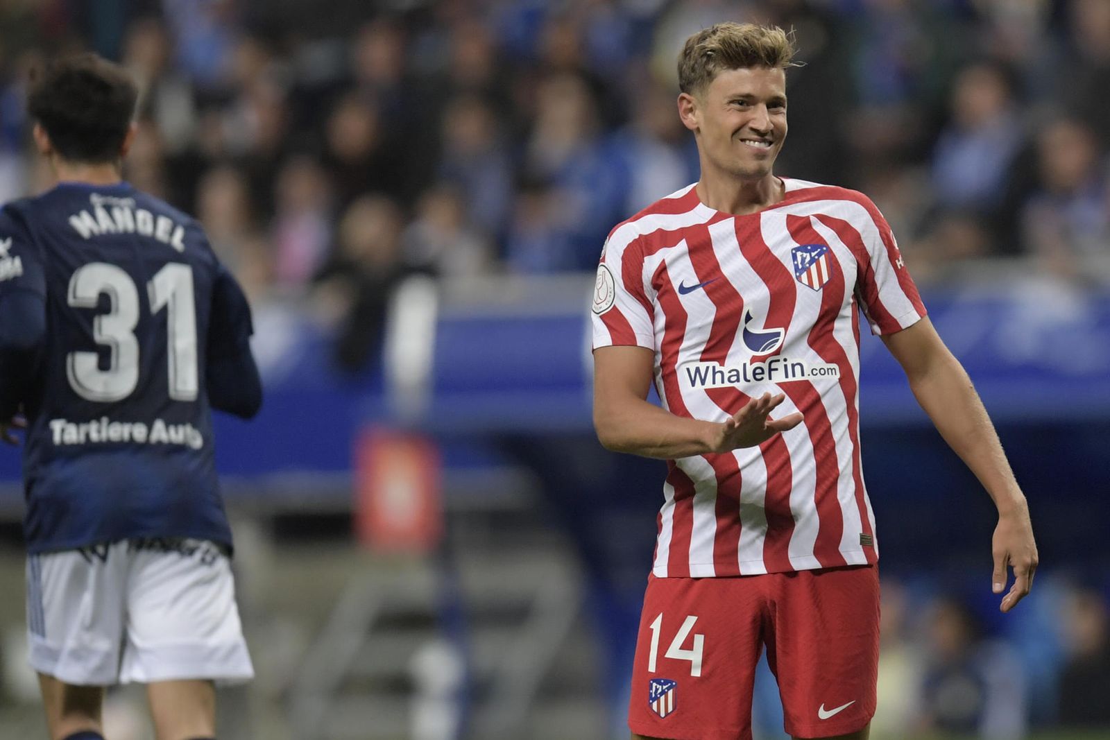 Marcos Llorente ante el Oviedo