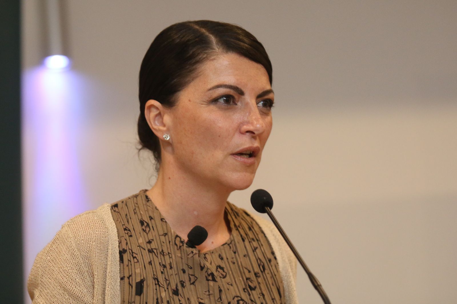La candidata a la Presidencia de la Junta de Andalucía, Macarena Olona