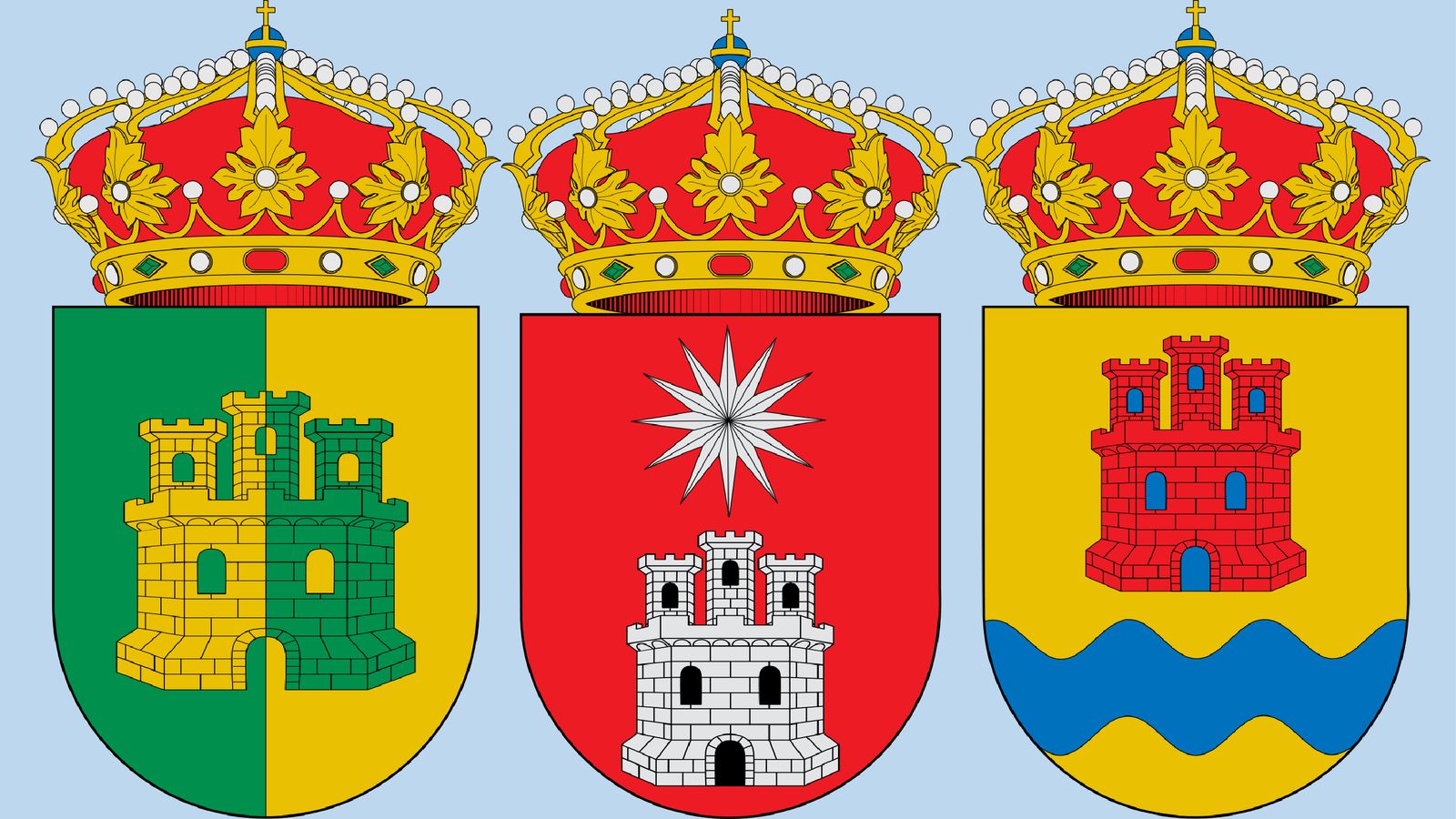 Escudo de Serranillos del Valle, Villarejo de Salvanés y Fuentidueña de Tajo