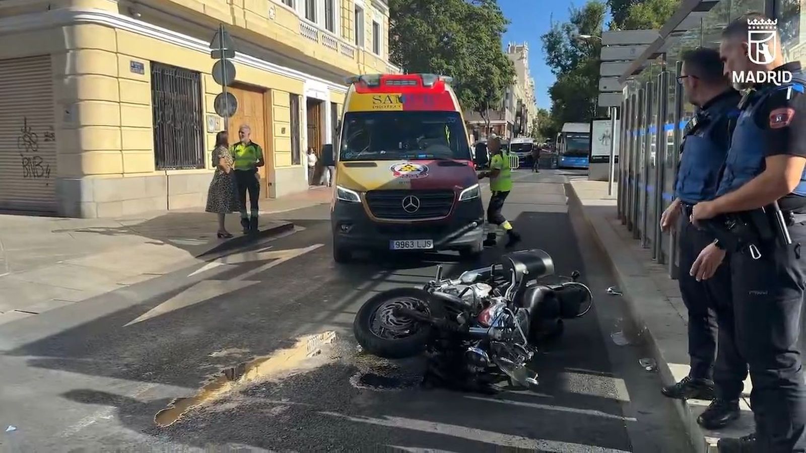 Accidente de moto en Colón.
