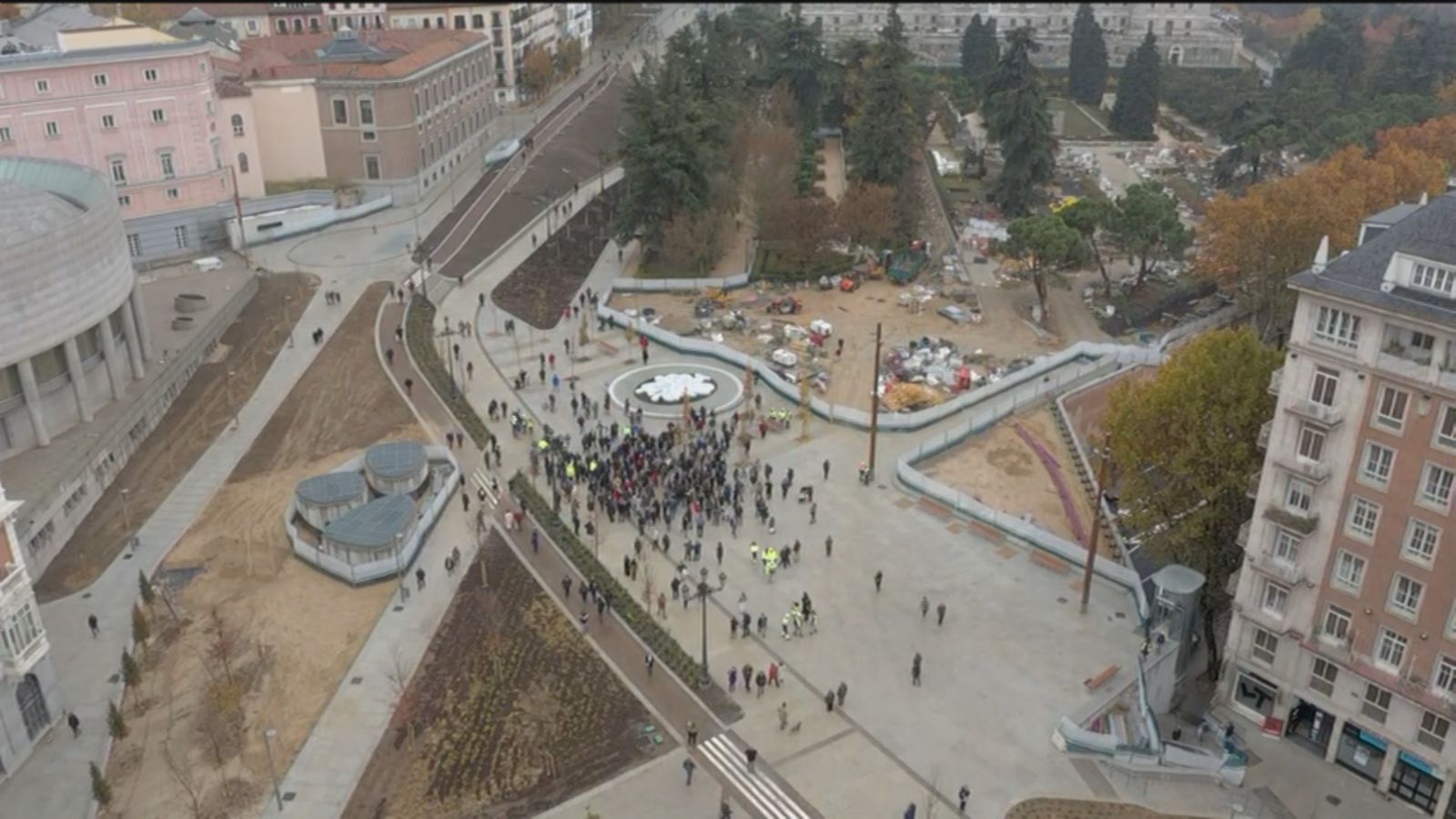 Así luce la nueva Plaza de España