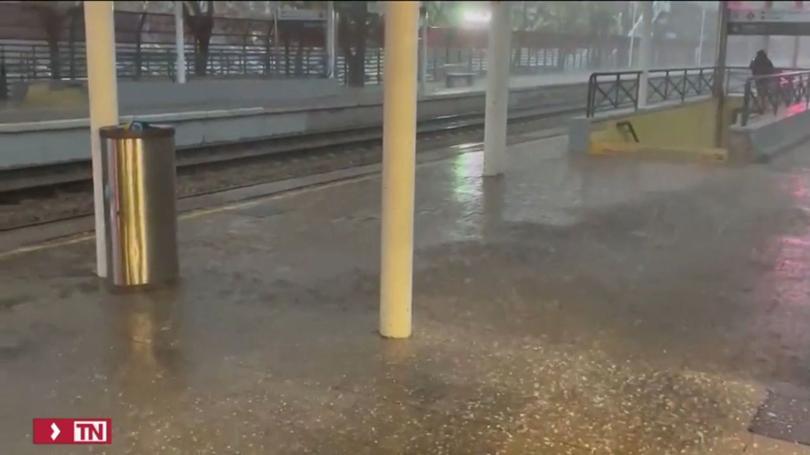 Lluvias y granizo en Madrid este sábado