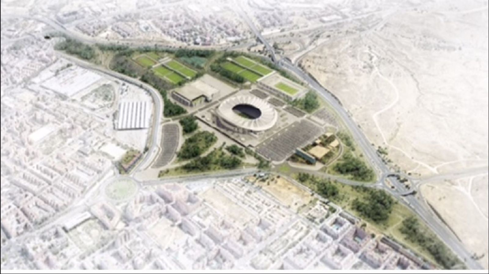 Entorno del estadio Wanda Metropolitano