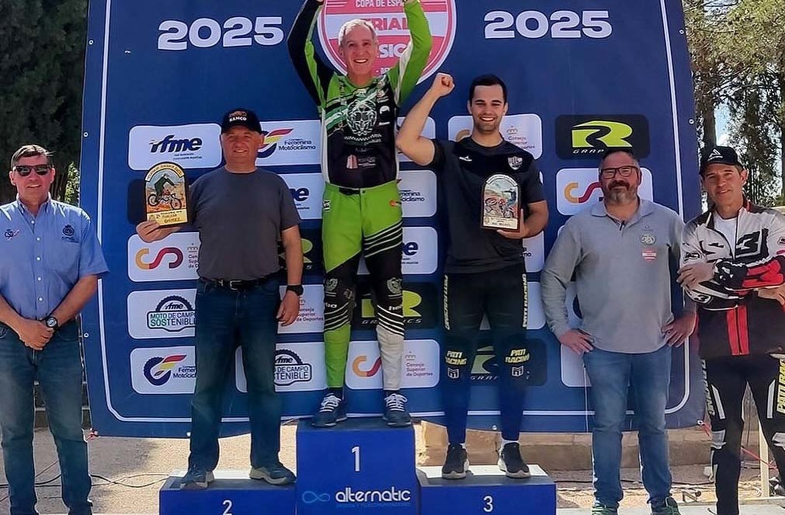 Podio de la Copa de España Trial Clásico