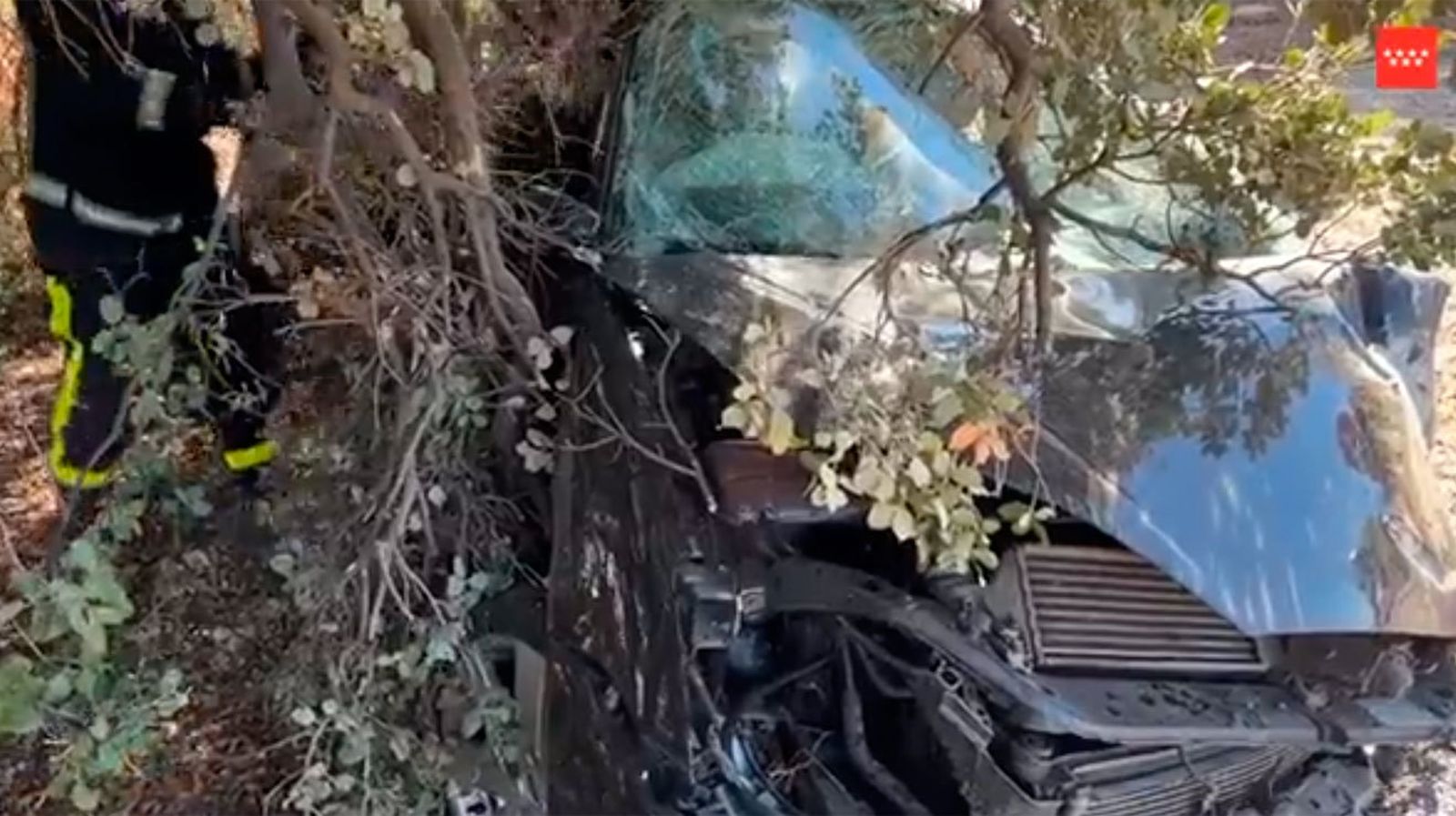Una  mujer grave tras impactar de forma violenta contra un árbol en Campo Real