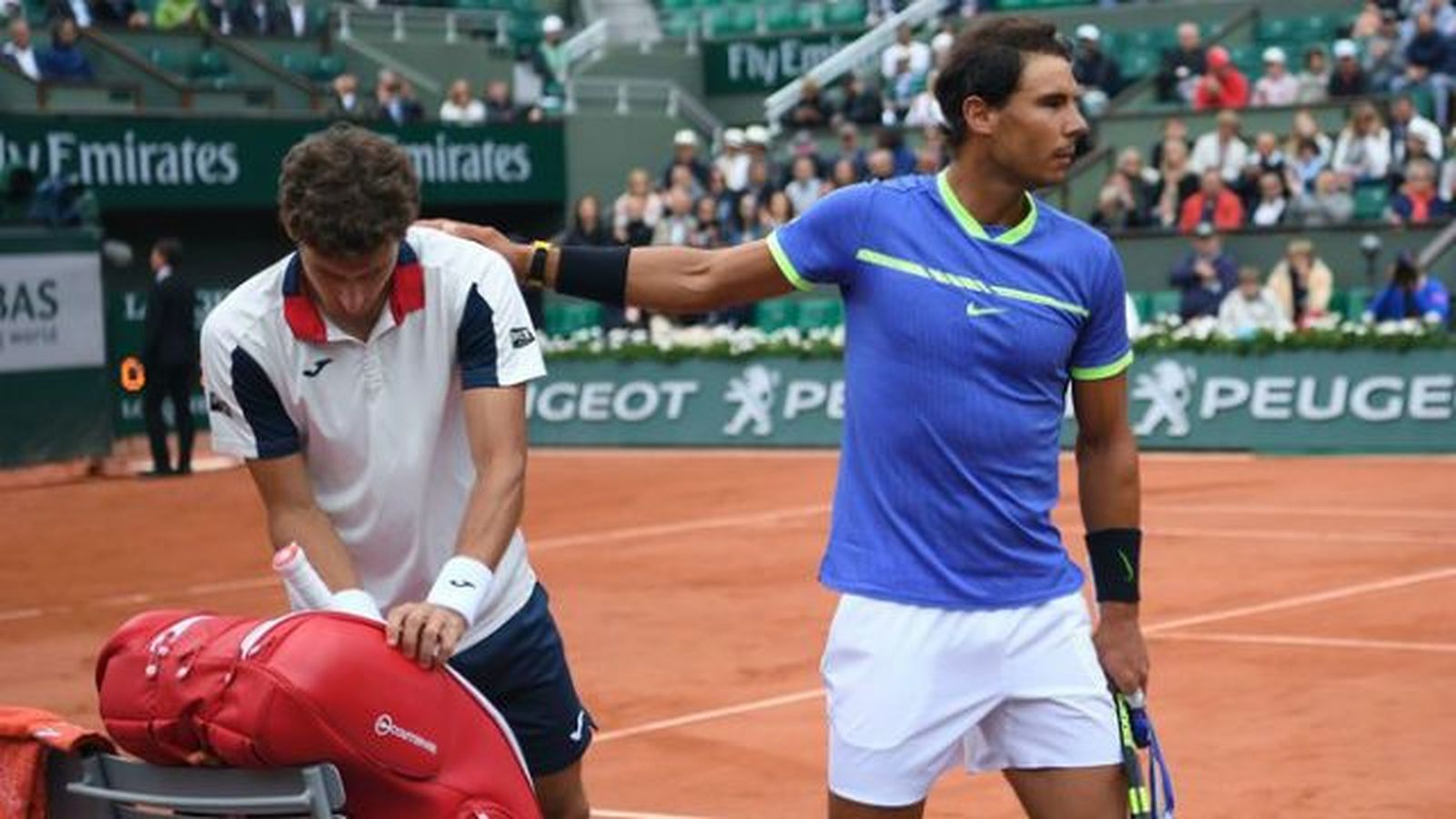 Roland Garros: Nadal pasa a semifinales tras abandonar Carreño