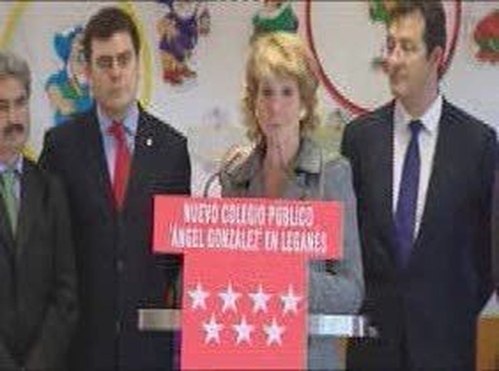 Aguirre inaugura un cole en Leganés