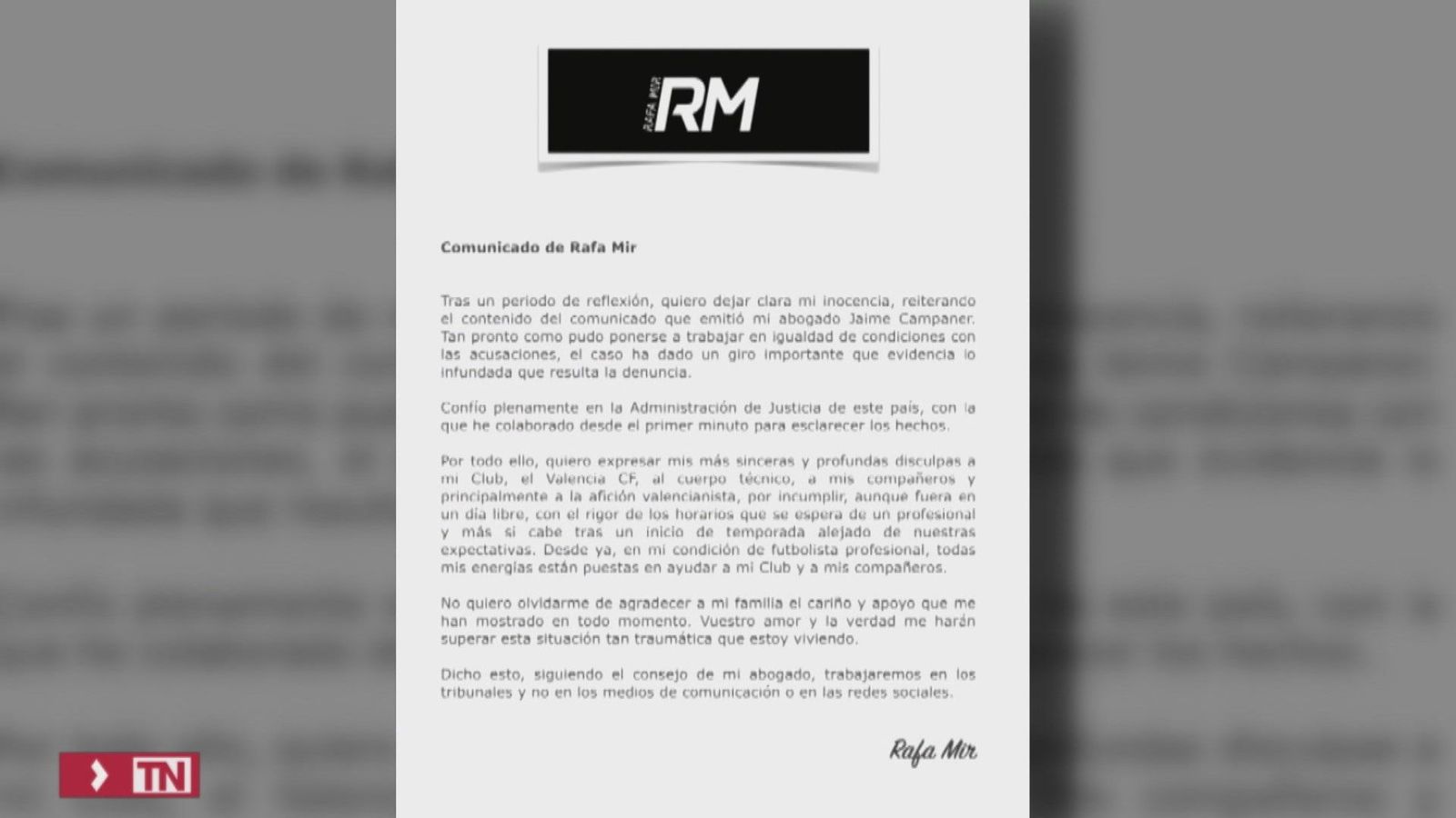 Rafa Mir rompe su silencio después la denuncia por presunta agresión sexual