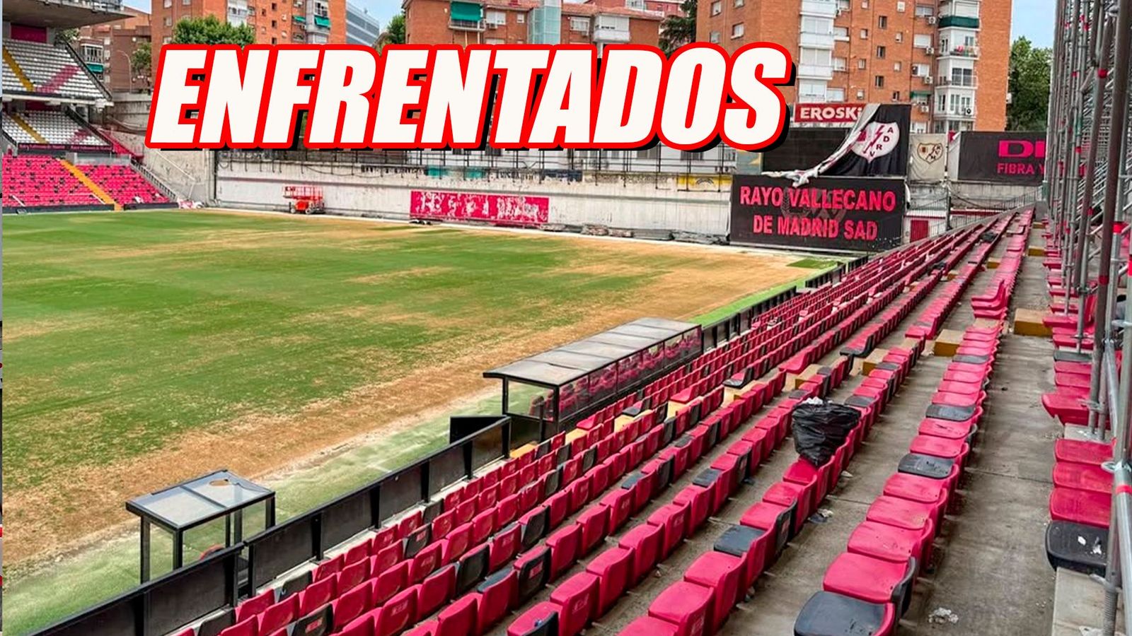 El Rayo Vallecano no acepta el proyecto de reforma del estadio de Vallecas