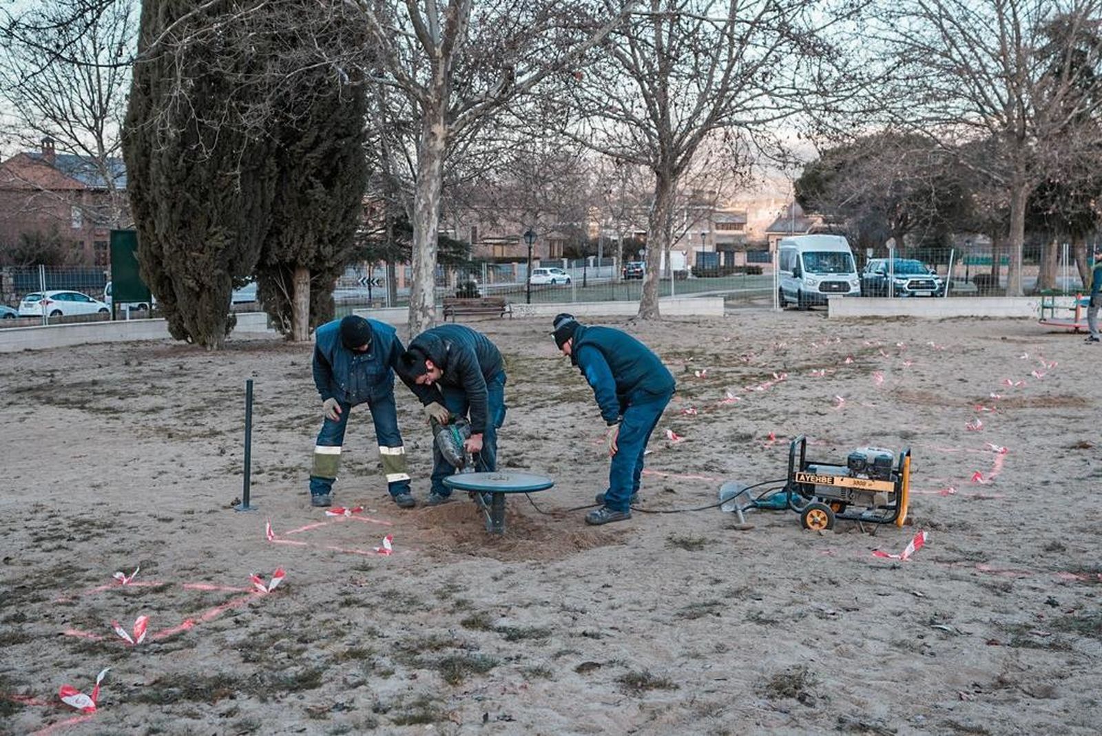 Zona de Colmenar Viejo en donde comienza a construirse el macro parque infantil