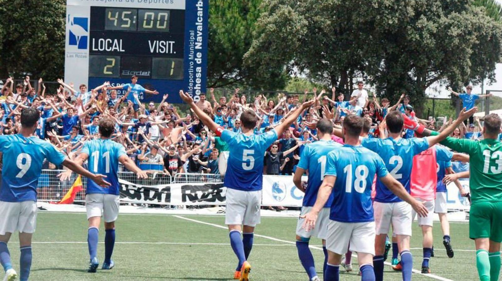 2-1. Las Rozas vence al Mallorca B y está a 90 minutos de ascender