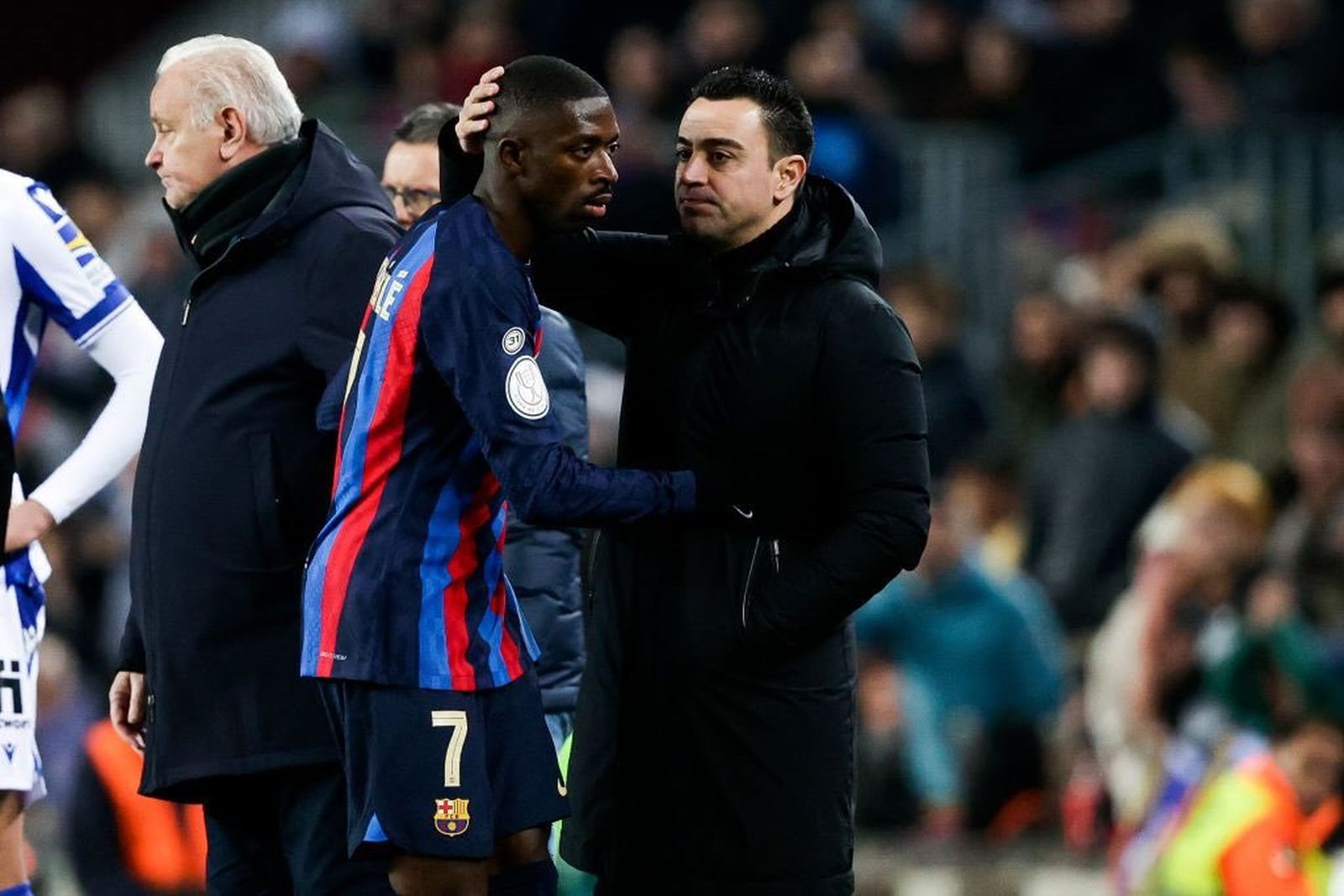 Dembelé y Xavi