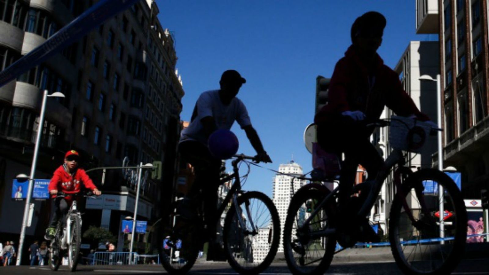 Ciclistas en Madrid