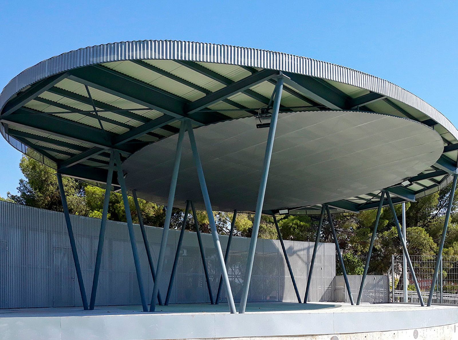 Auditorio del parque Plata y Castañar, en Villaverde