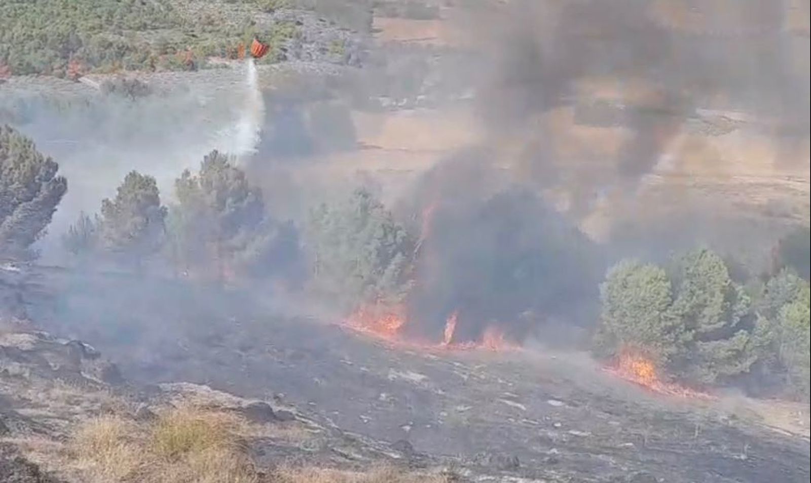 Incendio en Estremera