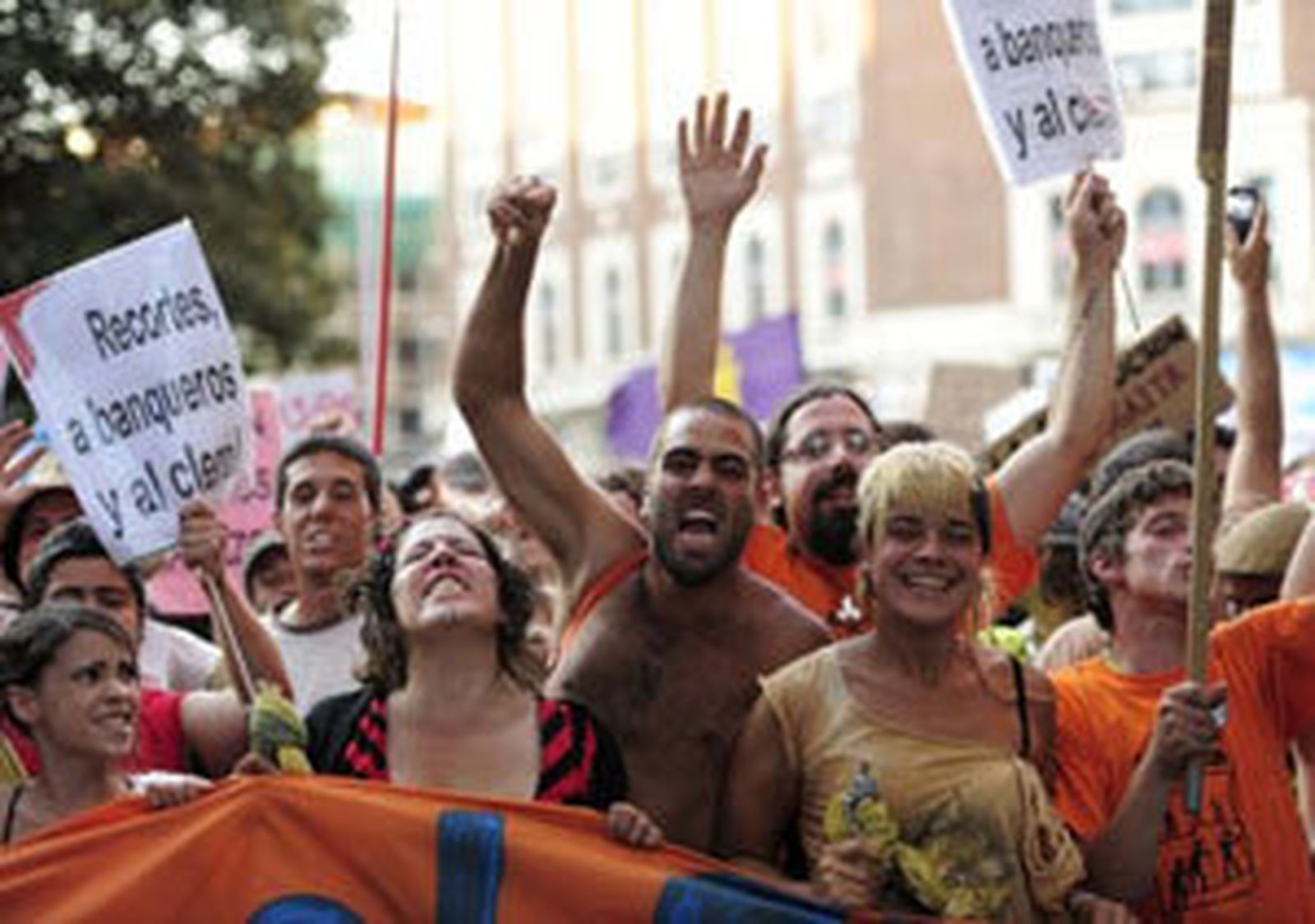 indignados manifestados en Madrid