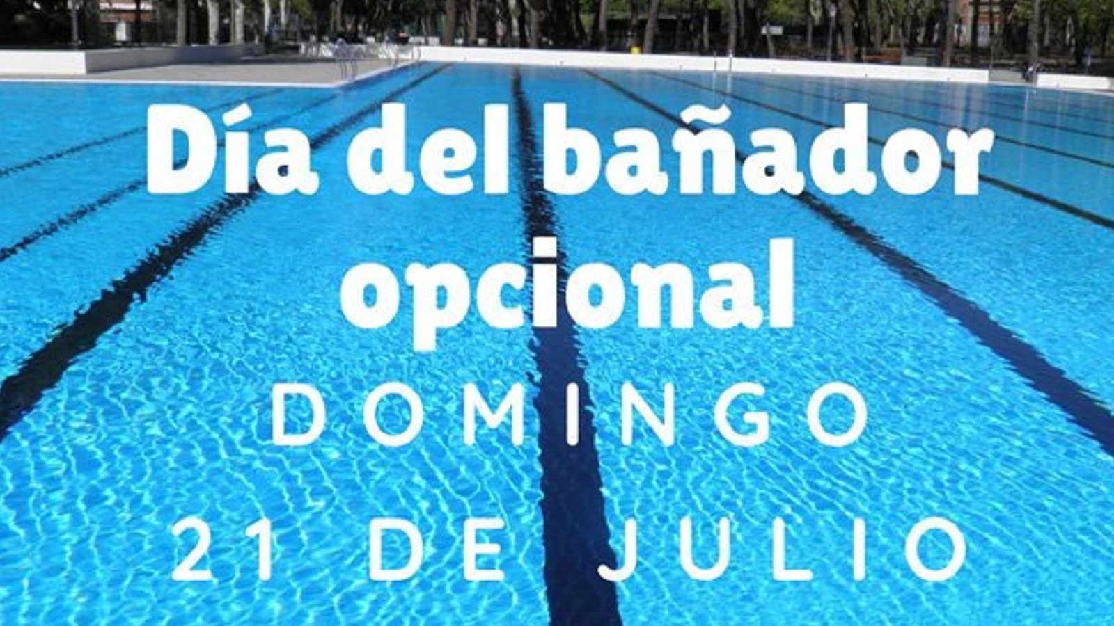 'Día sin Bañador' en la piscina municipal de Aluche