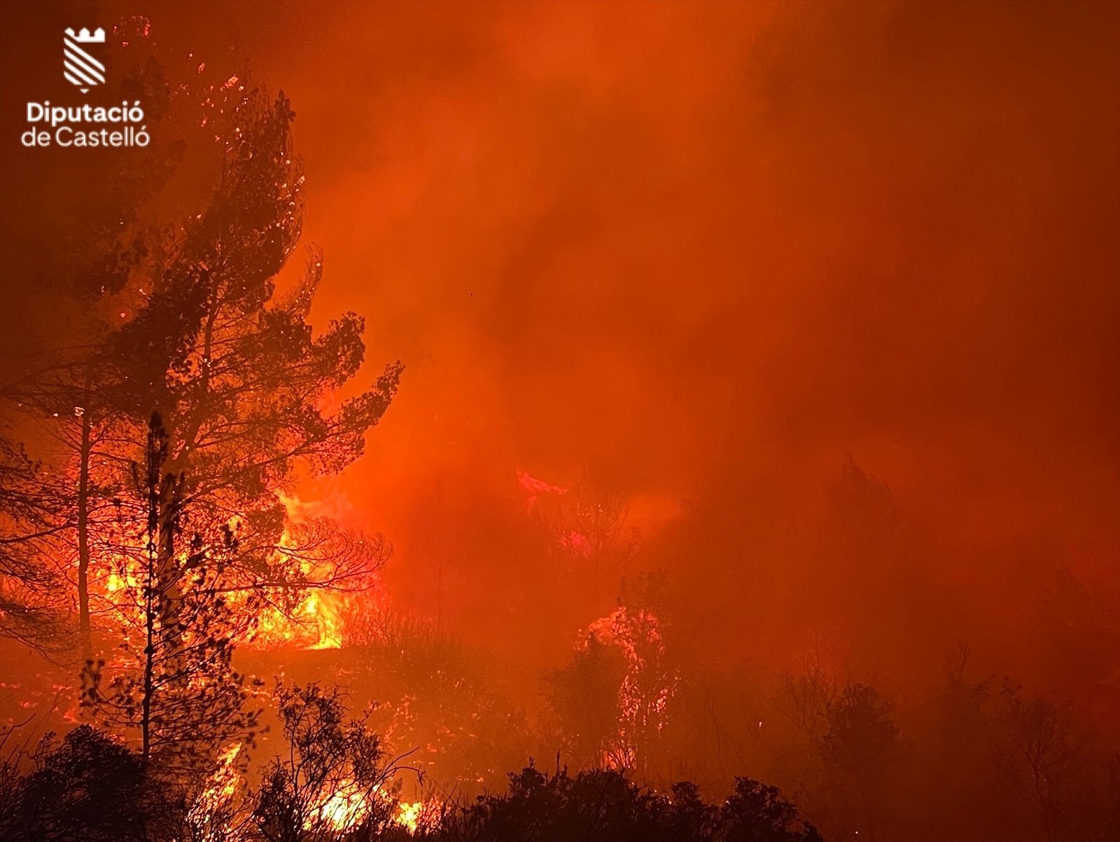 INcendio en Les Useres, Castellón