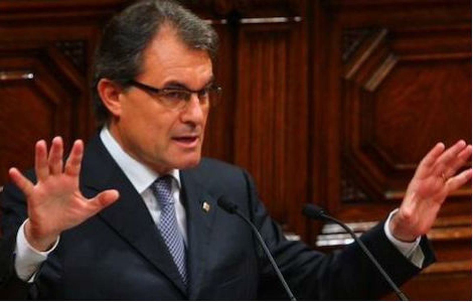 Artur Mas, en el Parlamento catalán