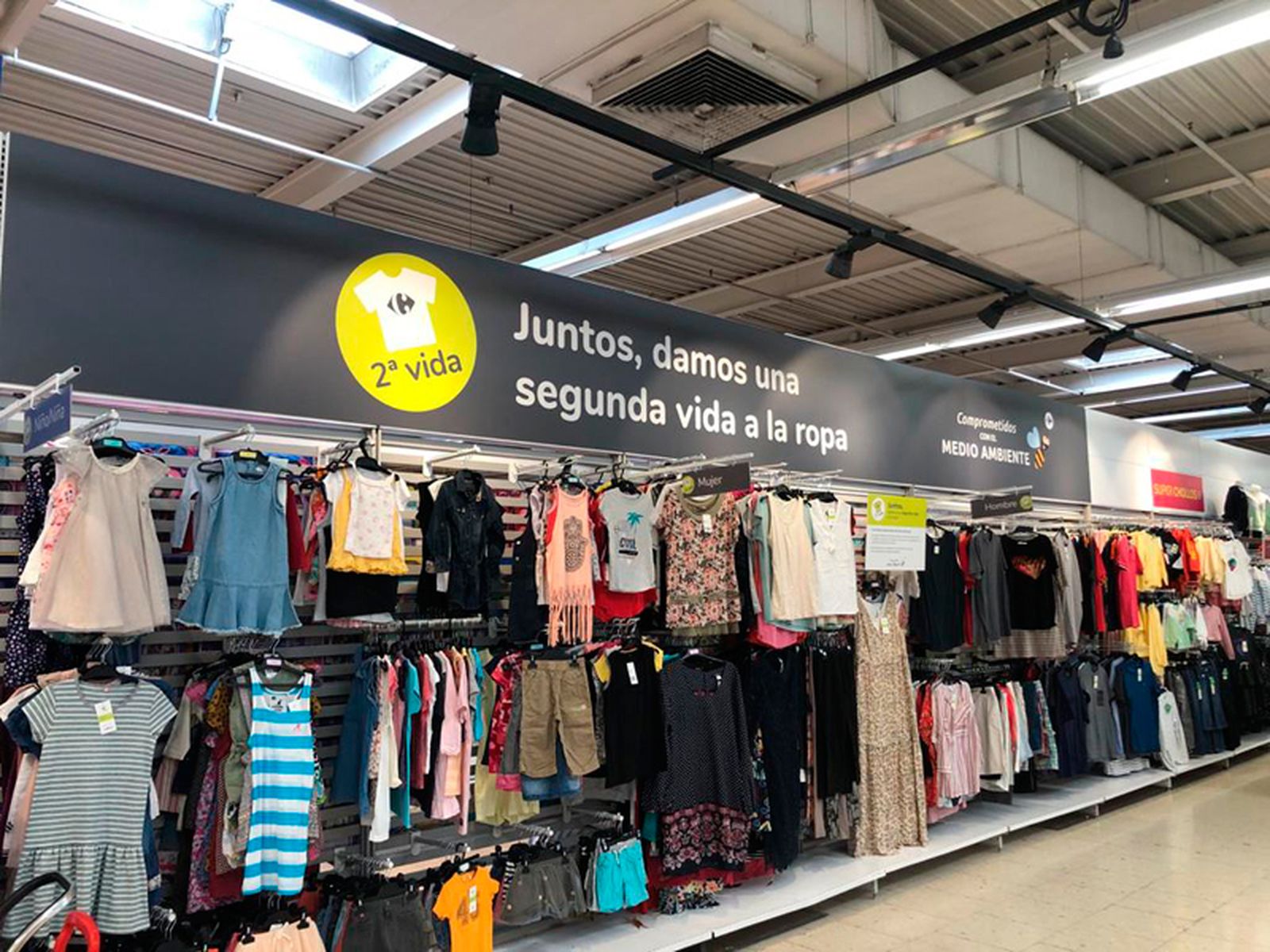 Ropa de segunda mano en Carrefour