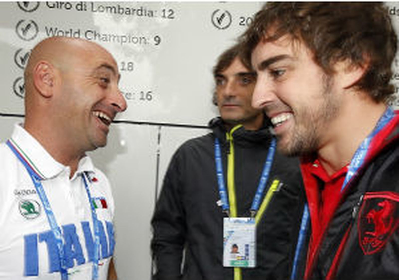 Bettini y Fernando Alonso