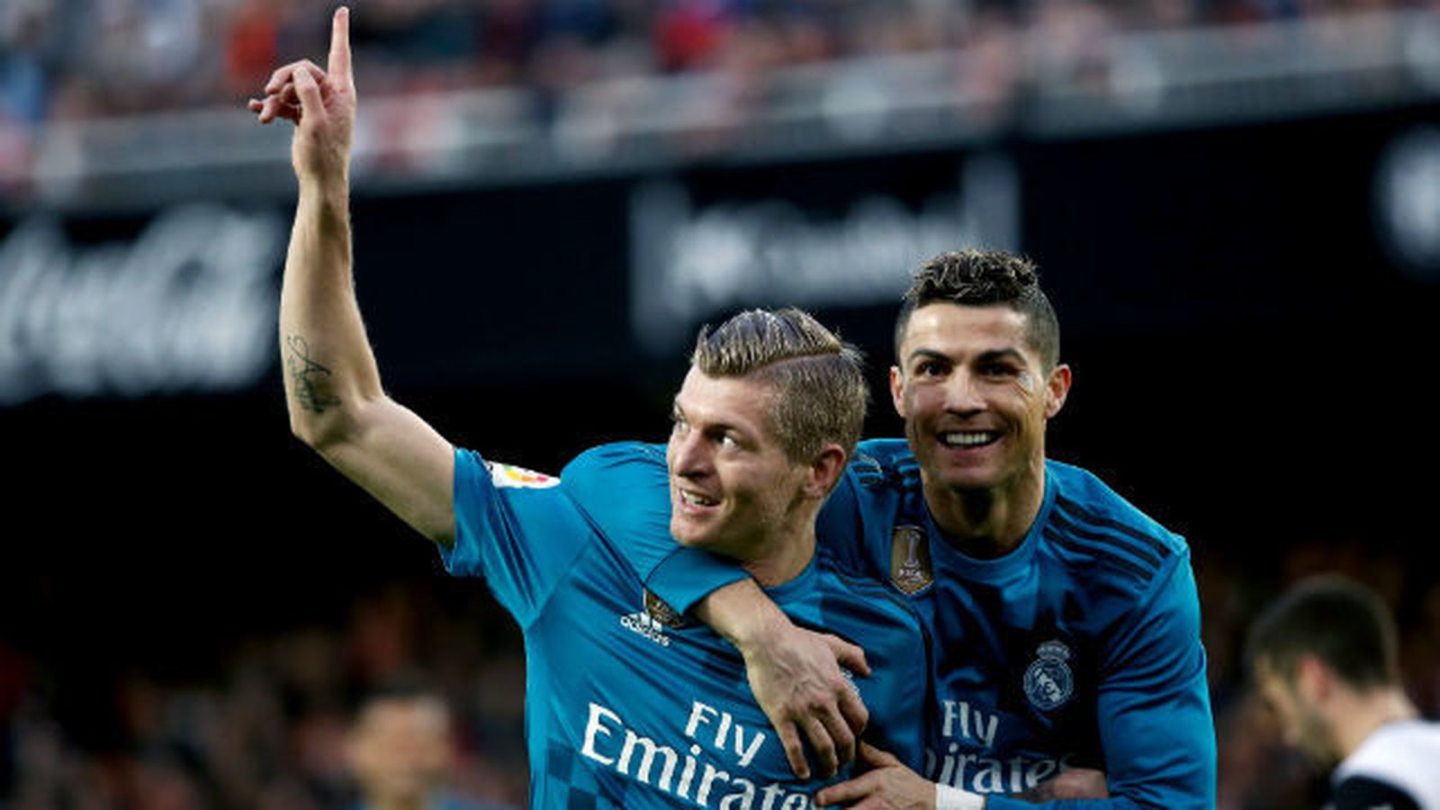 Kroos y Cristiano Ronaldo