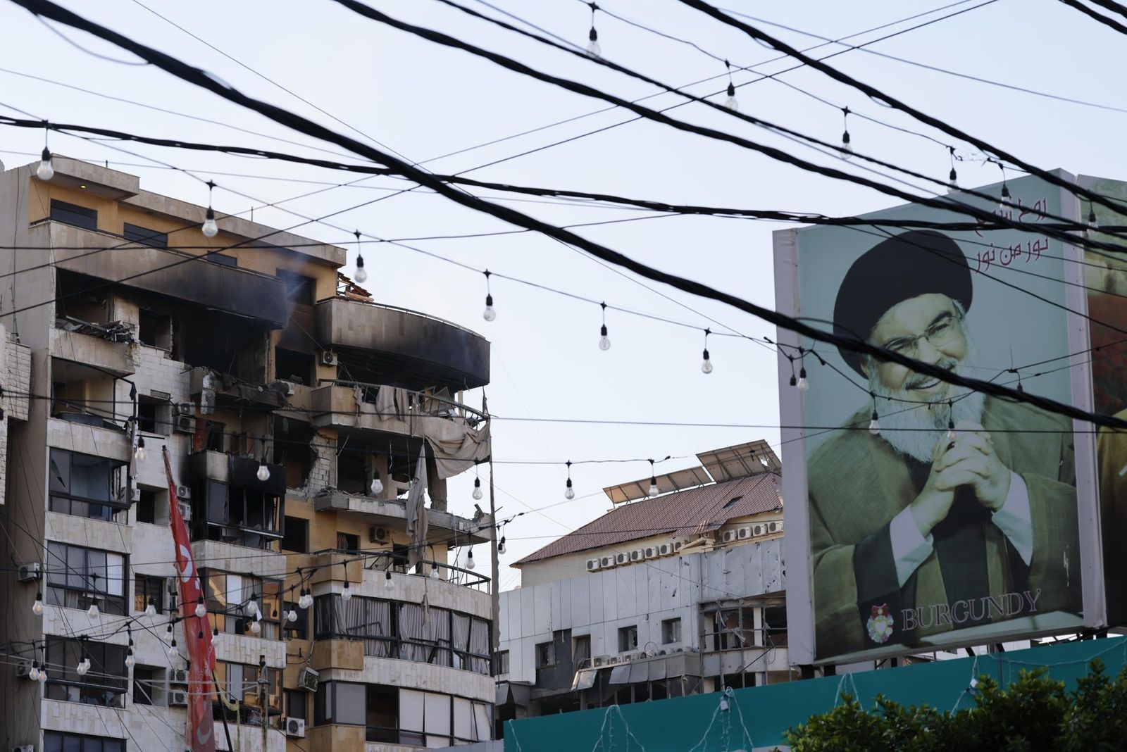 Zona del extrarradio de Beirut (Líbano) bombardeada por Israel