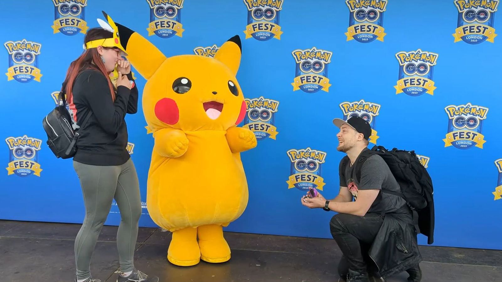 Chris le pide matrimonio a Alice en la última edición del Go Fest de Pokémon GO