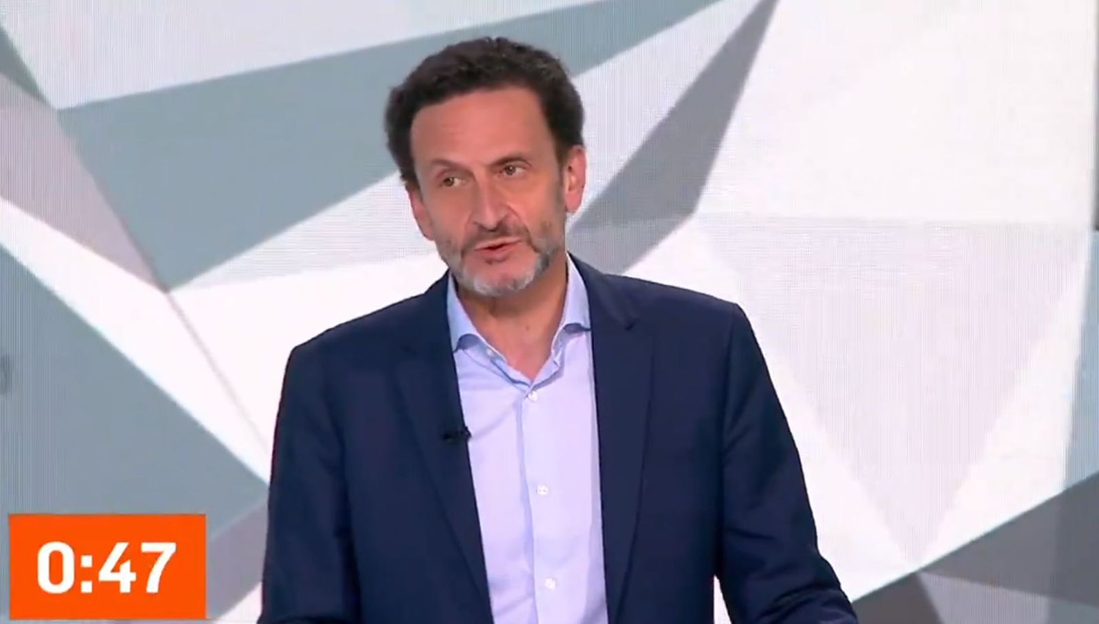 Edmiundo Bal, candidato de Ciudadanos, interviene durante el debate